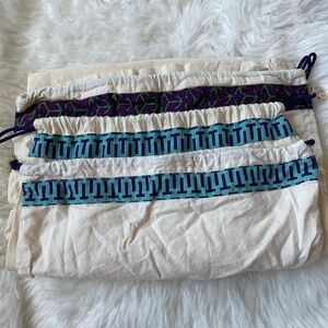 Set of 3 Tory Burch Canvas Dust Bags